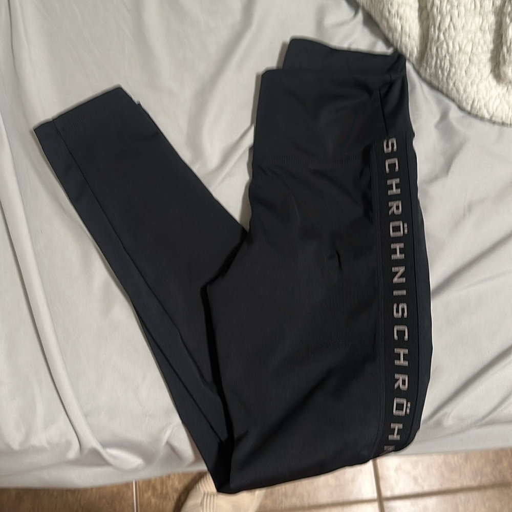 Rohnisch Charcoal Leggings with Logo Detail